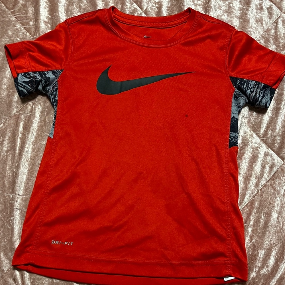 Nike Kids Red and Black Dri-FIT T-Shirt